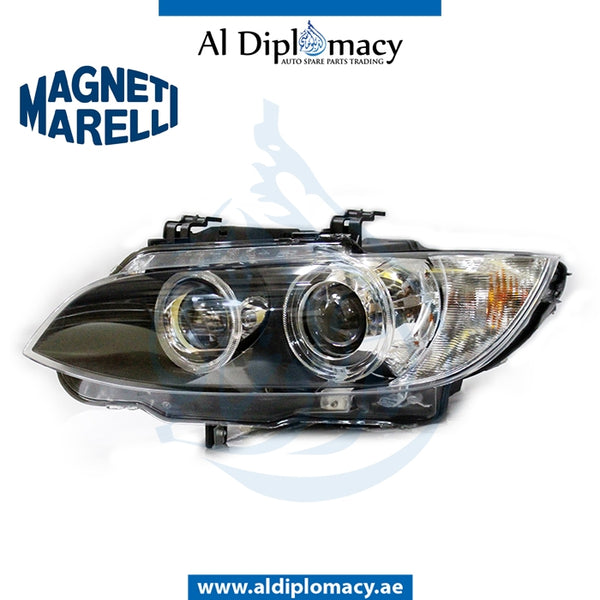 Left Headlight, BI Xenon, 711307022629 for BMW 3 Series E90 (2005-2011) models, Part Number MM-63117182507